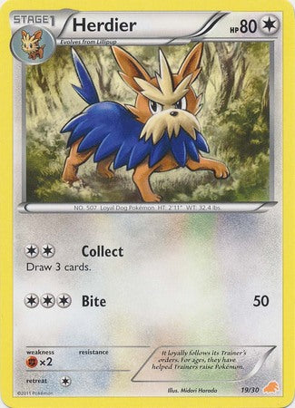 Herdier (19/30) [Black & White: Trainer Kit - Excadrill] | Cracking-Singles