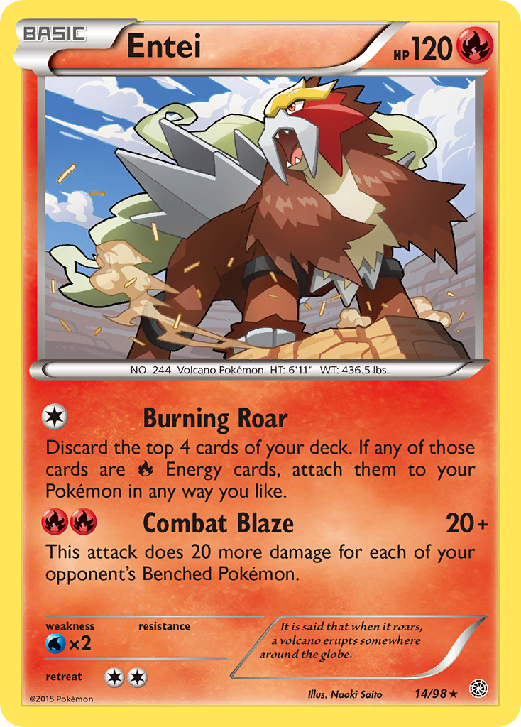 Entei (14/98) [XY: Ancient Origins] | Cracking-Singles