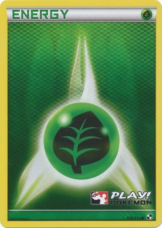 Grass Energy (105/114) (Play Pokemon Promo) [Black & White: Base Set] | Cracking-Singles