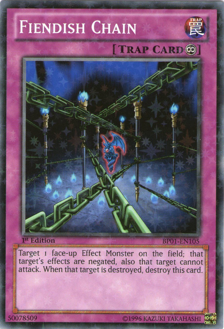 Fiendish Chain [BP01-EN105] Starfoil Rare | Cracking-Singles