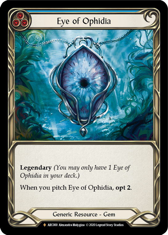 Eye of Ophidia [ARC000] Unlimited Edition Rainbow Foil | Cracking-Singles