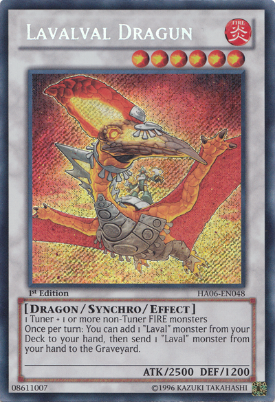 Lavalval Dragun [HA06-EN048] Secret Rare | Cracking-Singles