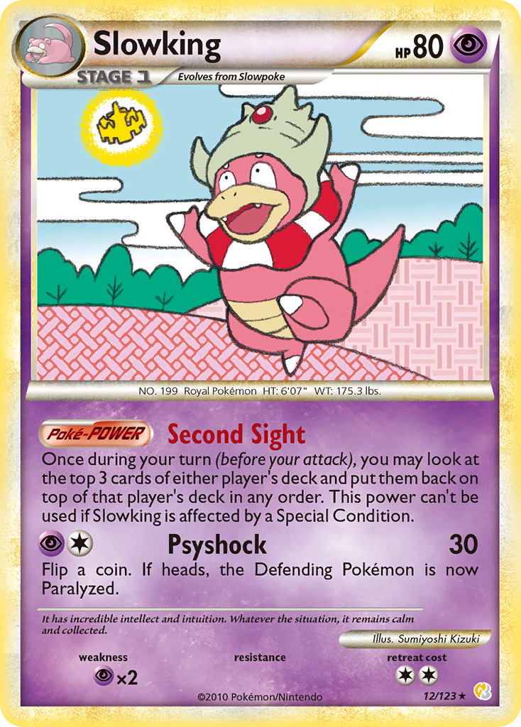 Slowking (12/123) [HeartGold & SoulSilver: Base Set] | Cracking-Singles