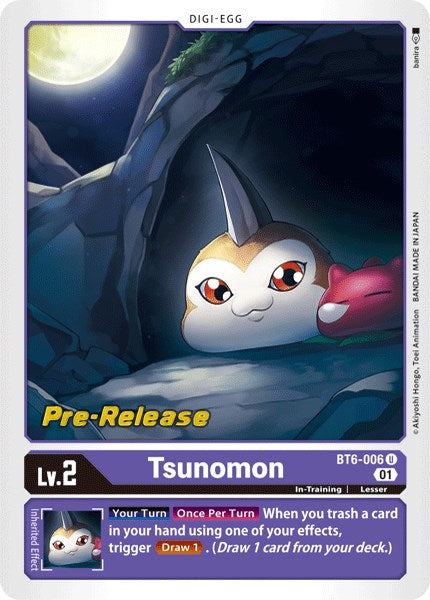 Tsunomon [BT6-006] [Double Diamond Pre-Release Cards] | Cracking-Singles