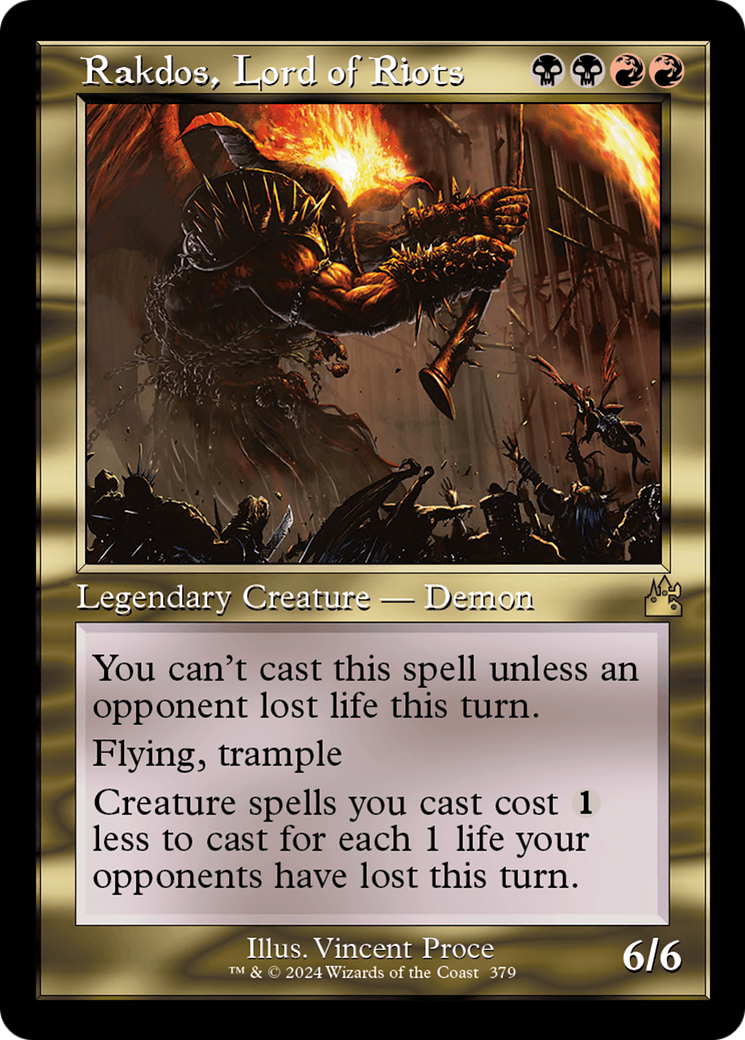 Rakdos, Lord of Riots (Retro Frame) [Ravnica Remastered] | Cracking-Singles