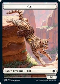 Cat // Hydra Double-sided Token [Zendikar Rising Tokens] | Cracking-Singles