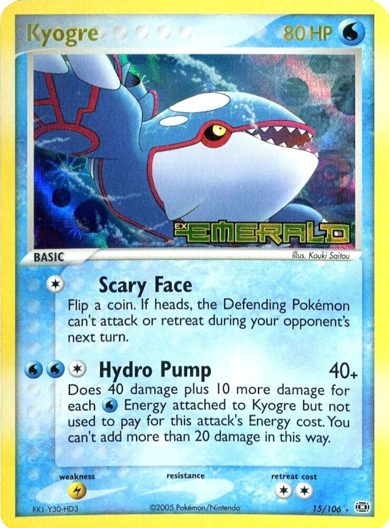 Kyogre (15/106) (Stamped) [EX: Emerald] | Cracking-Singles