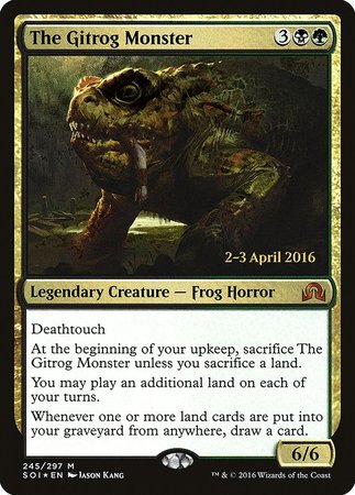 The Gitrog Monster [Shadows over Innistrad Promos] | Cracking-Singles