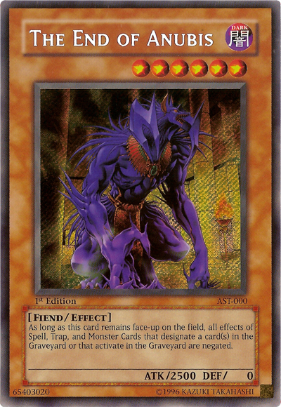 The End of Anubis [AST-000] Secret Rare | Cracking-Singles