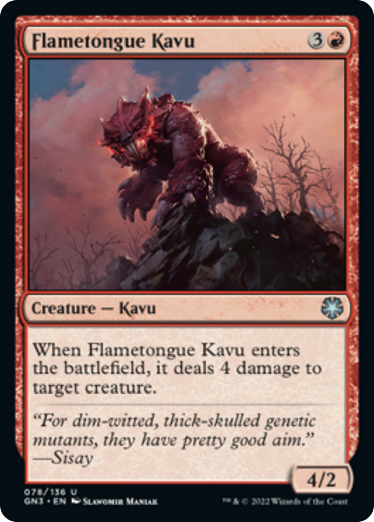 Flametongue Kavu [Game Night: Free-for-All] | Cracking-Singles