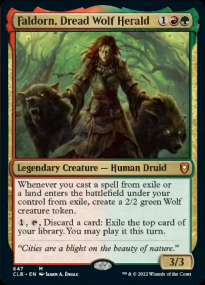 Faldorn, Dread Wolf Herald [Commander Legends: Battle for Baldur's Gate] | Cracking-Singles