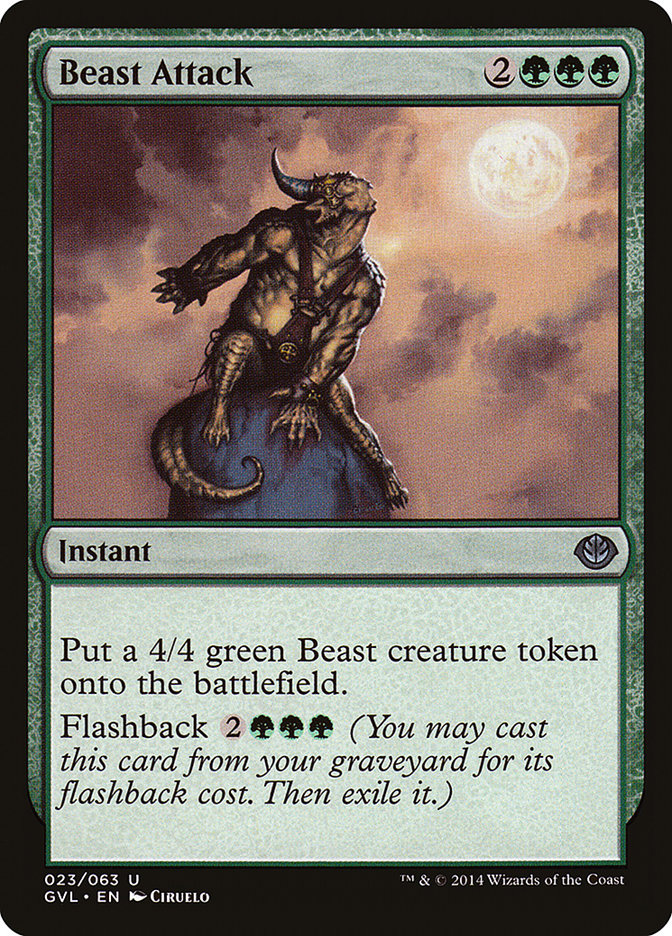 Beast Attack (Garruk vs. Liliana) [Duel Decks Anthology] | Cracking-Singles