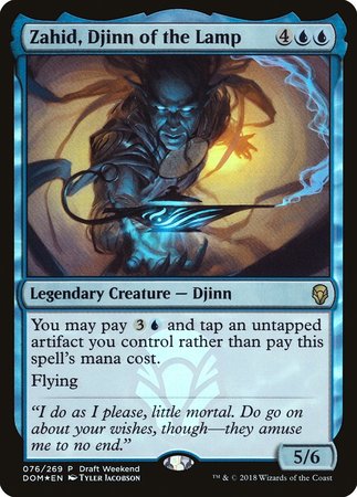 Zahid, Djinn of the Lamp (Draft Weekend) [Dominaria Promos] | Cracking-Singles