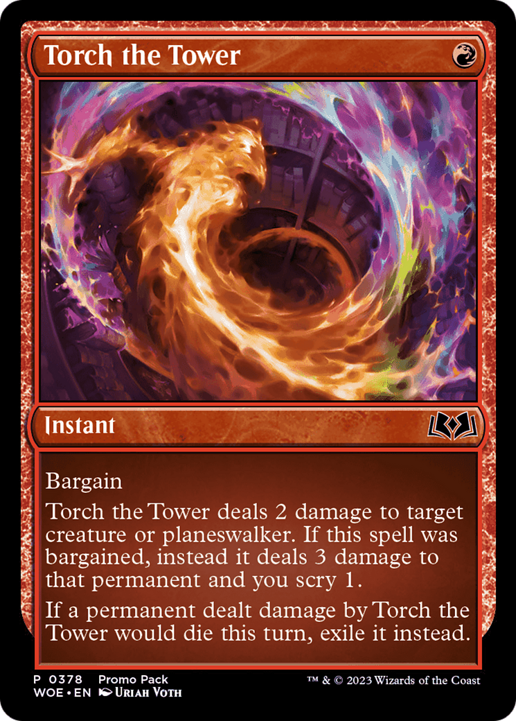 Torch the Tower (Promo Pack) [Wilds of Eldraine Promos] | Cracking-Singles