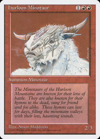 Hurloon Minotaur [Fourth Edition] | Cracking-Singles