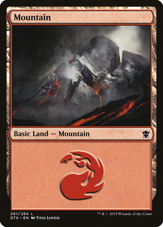 Mountain (261) [Dragons of Tarkir] | Cracking-Singles