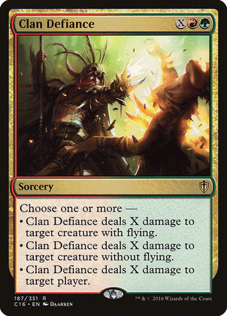 Clan Defiance [Commander 2016] | Cracking-Singles