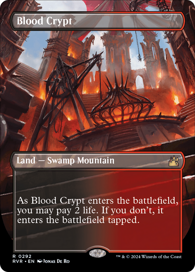 Blood Crypt (Borderless) [Ravnica Remastered] | Cracking-Singles