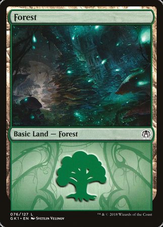 Forest (76) [GRN Guild Kit] | Cracking-Singles