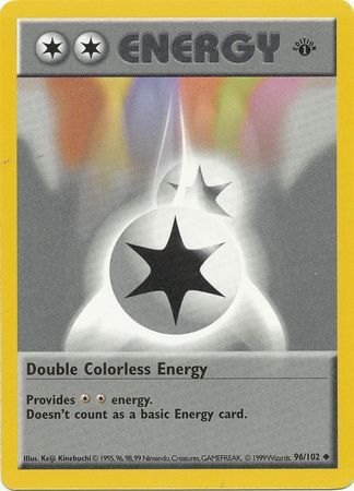 Double Colorless Energy (96/102) (Shadowless) [Base Set 1st Edition] | Cracking-Singles