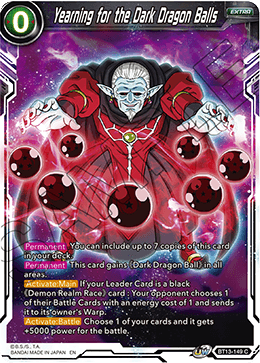 Yearning for the Dark Dragon Balls (Common) [BT13-149] | Cracking-Singles