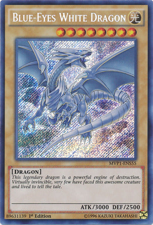 Blue-Eyes White Dragon [MVP1-ENS55] Secret Rare | Cracking-Singles