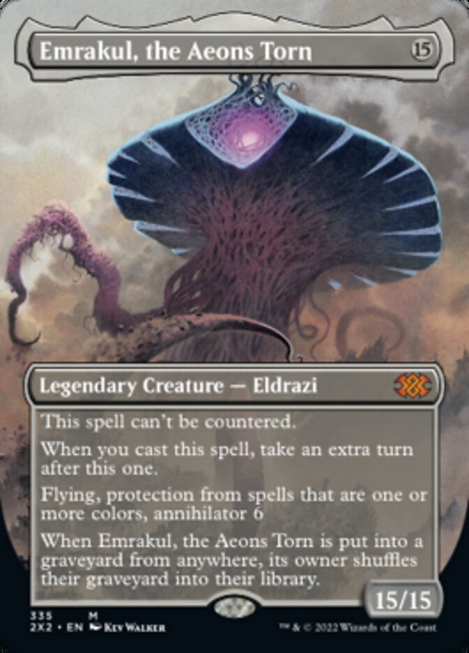 Emrakul, the Aeons Torn (Borderless Alternate Art) [Double Masters 2022] | Cracking-Singles