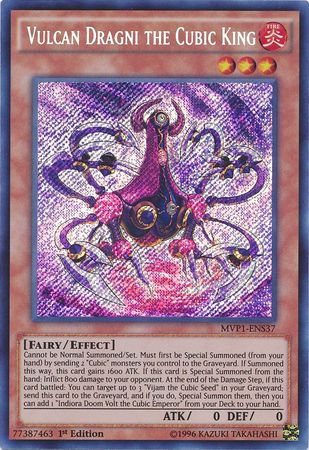 Vulcan Dragni the Cubic King [MVP1-ENS37] Secret Rare | Cracking-Singles