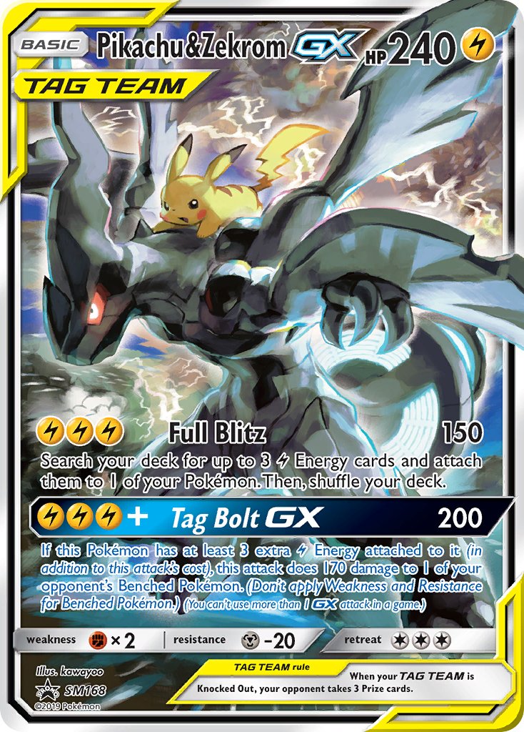 Pikachu & Zekrom GX (SM168) [Sun & Moon: Black Star Promos] | Cracking-Singles