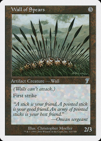 Wall of Spears [Seventh Edition] | Cracking-Singles