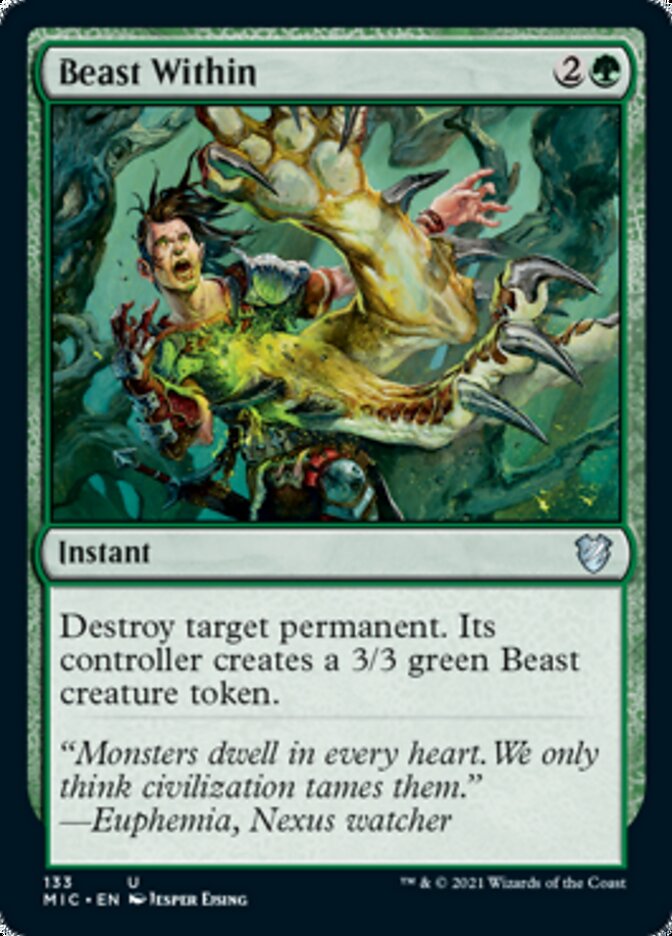 Beast Within [Innistrad: Midnight Hunt Commander] | Cracking-Singles