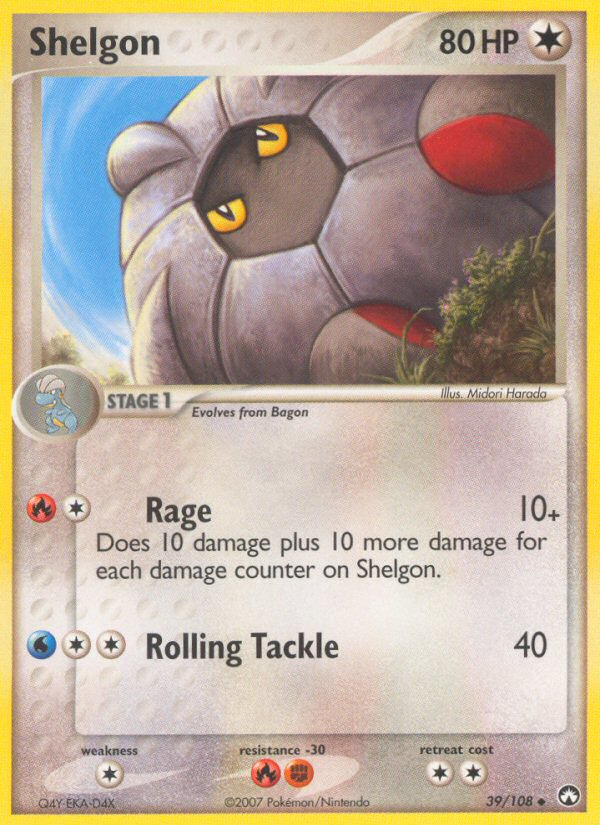 Shelgon (39/108) [EX: Power Keepers] | Cracking-Singles