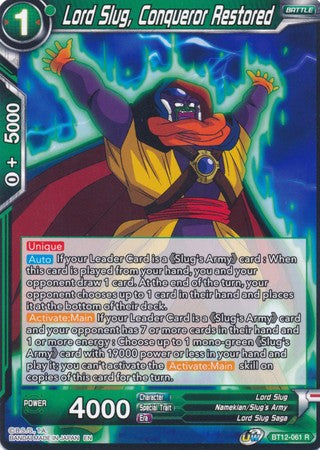 Lord Slug, Conqueror Restored [BT12-061] | Cracking-Singles