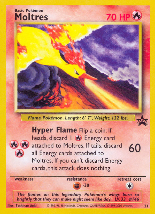 Moltres (21) [Wizards of the Coast: Black Star Promos] | Cracking-Singles