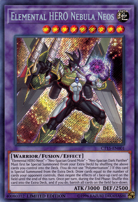 Elemental Hero Nebula Neos [CT15-EN001] Secret Rare | Cracking-Singles