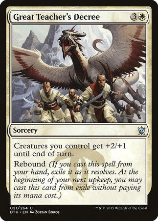 Great Teacher's Decree [Dragons of Tarkir] | Cracking-Singles