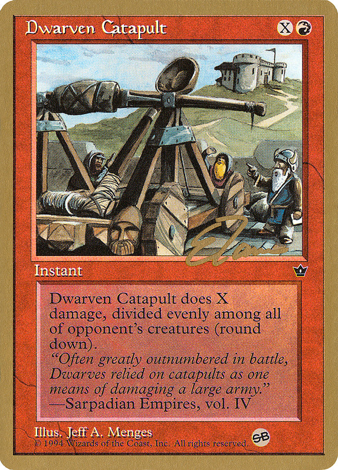 Dwarven Catapult (Eric Tam) (SB) [Pro Tour Collector Set] | Cracking-Singles