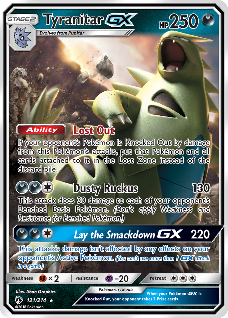 Tyranitar GX (121/214) [Sun & Moon: Lost Thunder] | Cracking-Singles