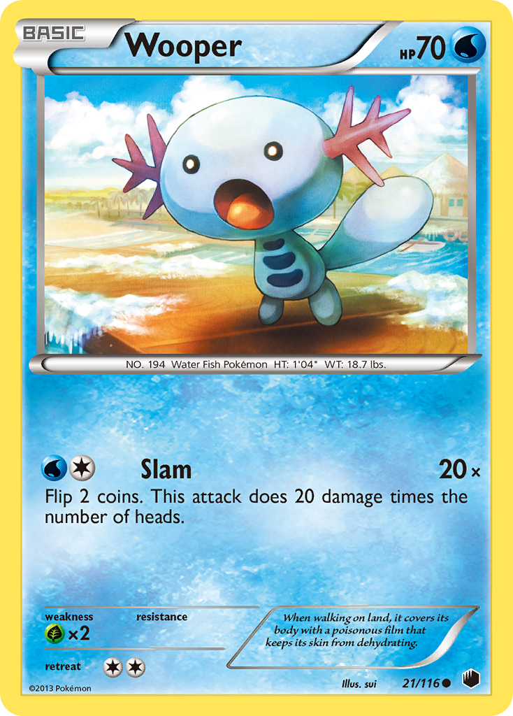 Wooper (21/116) [Black & White: Plasma Freeze] | Cracking-Singles