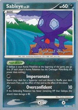 Sableye LV.31 (48/100) (Happy Luck - Mychael Bryan) [World Championships 2010] | Cracking-Singles