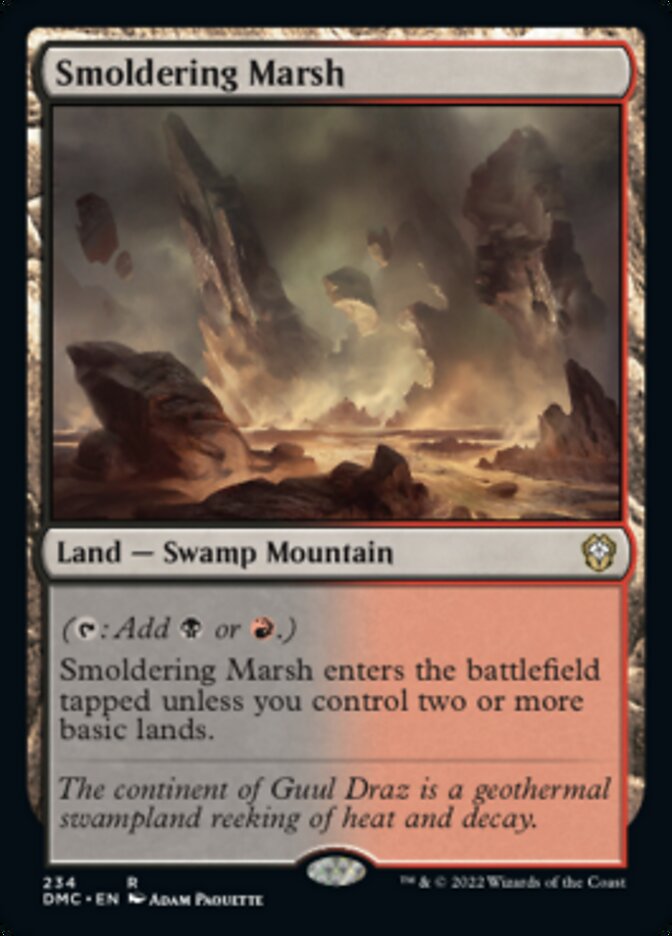 Smoldering Marsh [Dominaria United Commander] | Cracking-Singles