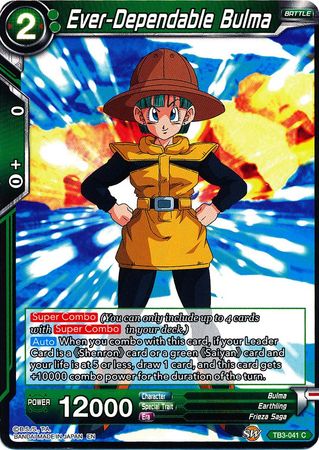 Ever-Dependable Bulma [TB3-041] | Cracking-Singles