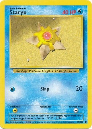 Staryu (65/102) [Base Set Unlimited] | Cracking-Singles