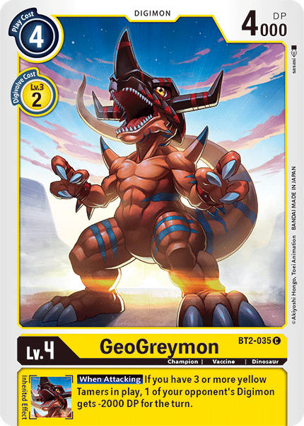 GeoGreymon [BT2-035] [Release Special Booster Ver.1.5] | Cracking-Singles