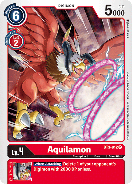 Aquilamon [BT3-012] [Release Special Booster Ver.1.5] | Cracking-Singles