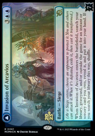 Invasion of Arcavios // Invocation of the Founders [March of the Machine Prerelease Promos] | Cracking-Singles