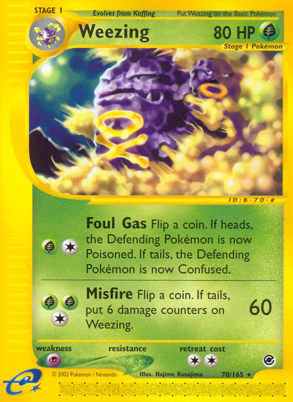 Weezing (70/165) [Expedition: Base Set] | Cracking-Singles