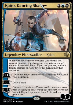 Kaito, Dancing Shadow (Promo Pack) [Phyrexia: All Will Be One Promos] | Cracking-Singles