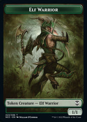 Elf Warrior // Wurm Double-sided Token [Streets of New Capenna Commander Tokens] | Cracking-Singles