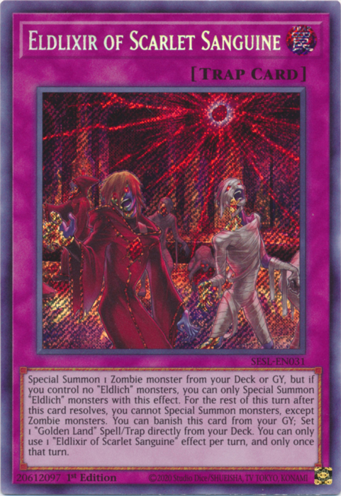 Eldlixir of Scarlet Sanguine [SESL-EN031] Secret Rare | Cracking-Singles